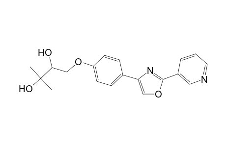 2,3-Butanediol, 3-methyl-1-[4-[2-(3-pyridinyl)-4-oxazolyl]phenoxy]-