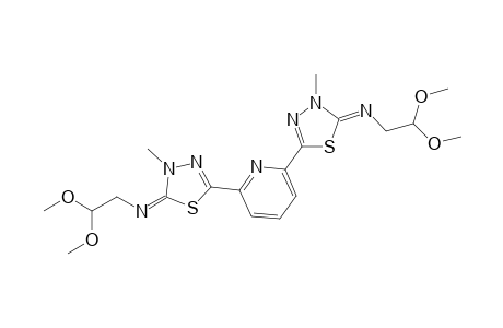 2,2'-(2,6-Pyridodiyl)bis[4,5-dihydro-5-(2',2'-dimethoxyethylimino)-4-methyl-1,3,4-thiadiazole]