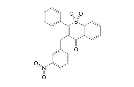 3-(3-NITROBENZYL)-1-THIOFLAVONE-1,1-DIOXIDE