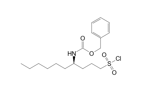 (phenylmethyl) N-[(4R)-1-chloranylsulfonyldecan-4-yl]carbamate