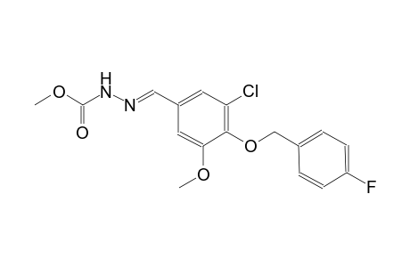 methyl (2E)-2-{3-chloro-4-[(4-fluorobenzyl)oxy]-5-methoxybenzylidene}hydrazinecarboxylate