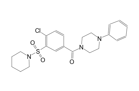 1-[4-chloro-3-(1-piperidinylsulfonyl)benzoyl]-4-phenylpiperazine
