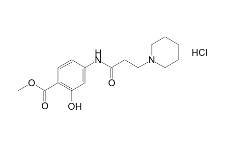 4-(3-piperidinopropionamido)salicyclic acid, methyl ester, hydrochloride