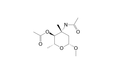METHYL-3-ACETAMIDO-4-O-ACETYL-2,3,6-TRIDEOXY-3-C-METHYL-BETA-L-ARABINO-HEXOPYRANOSIDE
