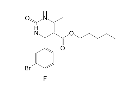 4-(3-bromo-4-fluoro-phenyl)-2-keto-6-methyl-3,4-dihydro-1H-pyrimidine-5-carboxylic acid amyl ester
