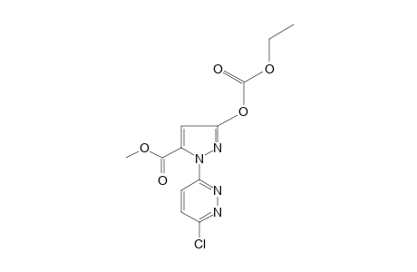 1-(6-chloro-3-pyridazinyl)-3-hydroxypyrazole-5-carboxylic acid, methyl ester, ethyl carbonate (ester)