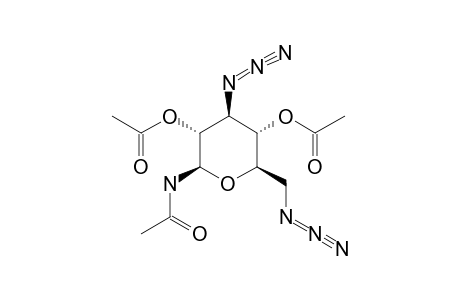 N-ACETYL-2,4-DI-O-ACETYL-3,6-DIAZIDO-3,6-DIDEOXY-BETA-D-GLUCOPYRANOSYLAMINE
