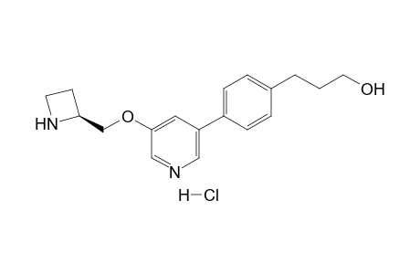 3-[4-[5-[(2(S)-Azetidinyl)methoxy)]-3-pyridyl]phenyl]-1-propanol Hydrochloride