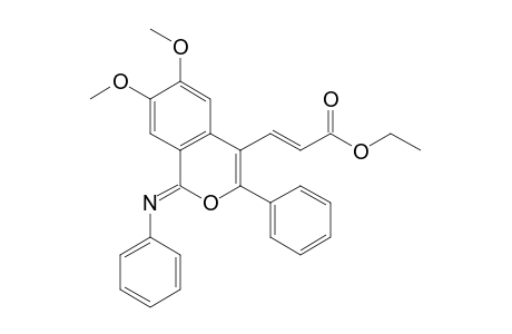 Ethyl (E)-3-[(Z)-6,7-Dimethoxy-3-phenyl-1-(phenylimino)-1Hisochromen-4-yl]acrylate