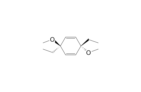 trans-3,6-Dimethoxy-3,6-diethylcyclohexa-1,4-diene