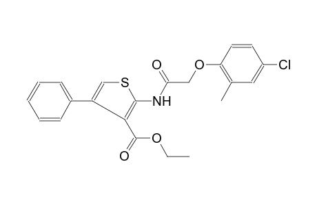 3-thiophenecarboxylic acid, 2-[[(4-chloro-2-methylphenoxy)acetyl]amino]-4-phenyl-, ethyl ester