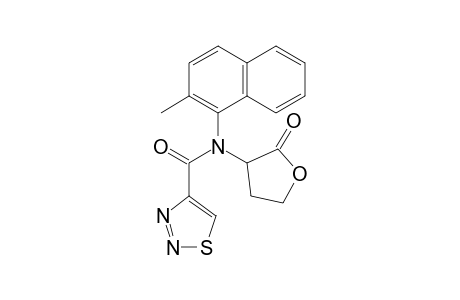 1,2,3-Thiadiazole-4-carboxamide, N-(2-methyl-1-naphthalenyl)-N-(tetrahydro-2-oxo-3-furanyl)-