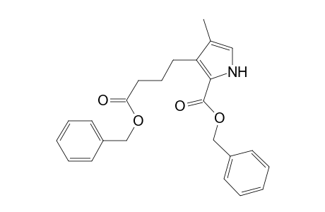 1H-Pyrrole-3-butanoic acid, 4-methyl-2-[(phenylmethoxy)carbonyl]-, phenylmethyl ester