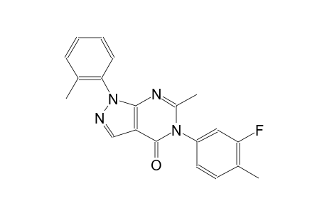4H-pyrazolo[3,4-d]pyrimidin-4-one, 5-(3-fluoro-4-methylphenyl)-1,5-dihydro-6-methyl-1-(2-methylphenyl)-