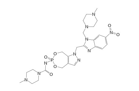 4-METHYL-N-1-[-[(4-METHYLPIPERAZIN-1-YL)-METHYL]-6-OXIDO-4,8-DIHYDRO-1H-[1,3,2]-DIOXAPHOSPHEPINO-[5,6-C]-PYRAZOL-6-YL]-PIPERAZINE-1-CARBOXAMIDE