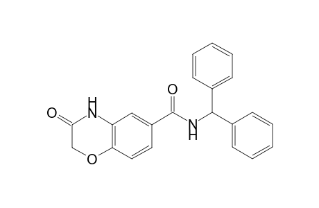2H-Benzo[1,4]oxazine-6-carboxylic acid, 3-oxo-3,4-dihydro-, benzhydrylamide