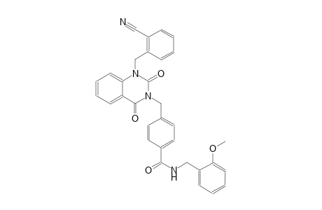 4-[(1-(2-cyanobenzyl)-2,4-dioxo-1,4-dihydro-3(2H)-quinazolinyl)methyl]-N-(2-methoxybenzyl)benzamide