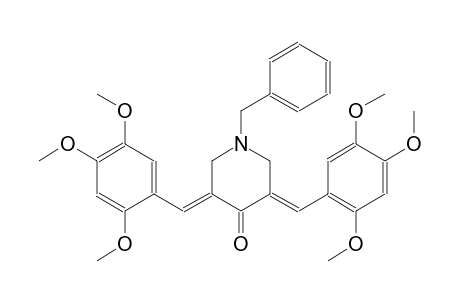 (3E,5E)-1-benzyl-3,5-bis(2,4,5-trimethoxybenzylidene)-4-piperidinone