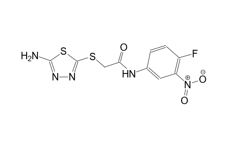 2-(5-Amino-[1,3,4]thiadiazol-2-ylsulfanyl)-N-(4-fluoro-3-nitro-phenyl)-acetamide