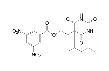 3,5-dinitrobenzoic acid, ester with 5-(2-hydroxyethyl)-5-(1-methylbutyl)barbituric acid