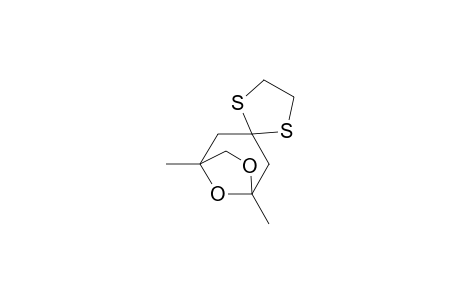 Spiro[6,8-dioxabicyclo[3.2.1]octane-3,2'-[1,3]dithiolane], 1,5-dimethyl-