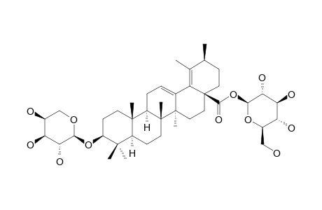 3-O-ALPHA-L-ARABINOPYRANOSYL-URS-12,18(19)-DIEN-28-OIC-ACID-BETA-D-GLUCOPYRANOSYLESTER