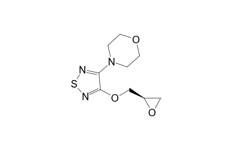 4-[4-[[(2R)-2-oxiranyl]methoxy]-1,2,5-thiadiazol-3-yl]morpholine