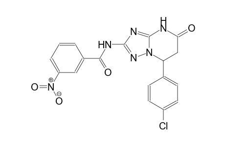 N-[7-(4-chlorophenyl)-5-oxo-4,5,6,7-tetrahydro[1,2,4]triazolo[1,5-a]pyrimidin-2-yl]-3-nitrobenzamide