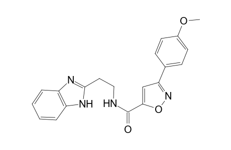 5-Isoxazolecarboxamide, N-[2-(1H-1,3-benzimidazol-2-yl)ethyl]-3-(4-methoxyphenyl)-