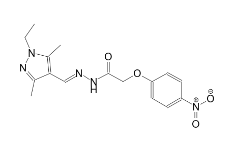 N'-[(E)-(1-ethyl-3,5-dimethyl-1H-pyrazol-4-yl)methylidene]-2-(4-nitrophenoxy)acetohydrazide
