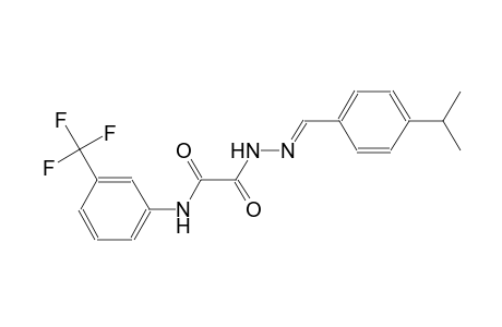 2-[(2E)-2-(4-Isopropylbenzylidene)hydrazino]-2-oxo-N-[3-(trifluoromethyl)phenyl]acetamide