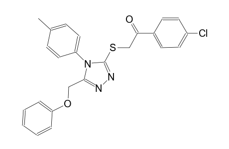 1-(4-chlorophenyl)-2-{[4-(4-methylphenyl)-5-(phenoxymethyl)-4H-1,2,4-triazol-3-yl]sulfanyl}ethanone