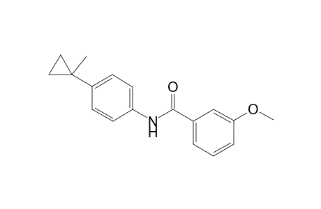 3-Methoxy-N-[4-(1-methylcyclopropyl)phenyl]benzamide