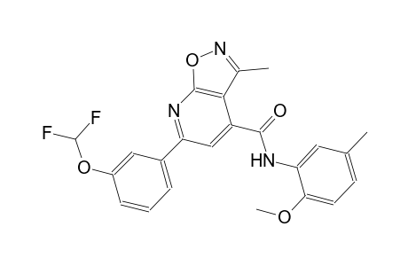 isoxazolo[5,4-b]pyridine-4-carboxamide, 6-[3-(difluoromethoxy)phenyl]-N-(2-methoxy-5-methylphenyl)-3-methyl-