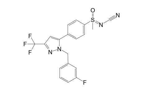 1-(3-Fluorobenzyl)-3-(trifluoromethyl)-5-[4-(N-cyanomethylsulfonimidoyl)phenyl]-1Hpyrazole