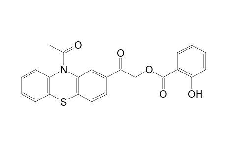 10-ACETYLPHENOTHIAZIN-2-YL HYDROXYMETHYL KETONE, SALICYLATE (ESTER)