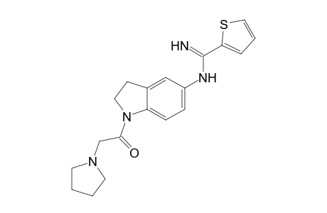 N-(1-(2-(Pyrrolidin-1-yl)acetyl)indolin-5-yl)thiophene-2-carboximidamide