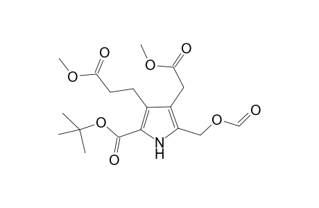 5-(formyloxymethyl)-4-(2-keto-2-methoxy-ethyl)-3-(3-keto-3-methoxy-propyl)-1H-pyrrole-2-carboxylic acid tert-butyl ester