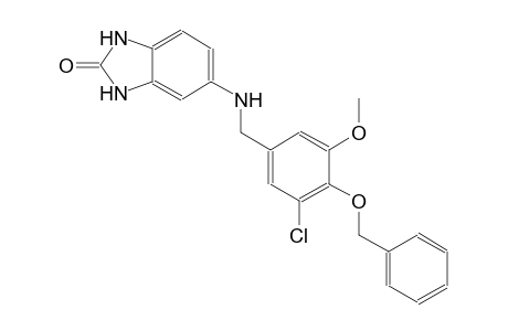 5-{[4-(benzyloxy)-3-chloro-5-methoxybenzyl]amino}-1,3-dihydro-2H-benzimidazol-2-one