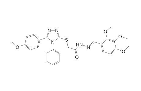 acetic acid, [[5-(4-methoxyphenyl)-4-phenyl-4H-1,2,4-triazol-3-yl]thio]-, 2-[(E)-(2,3,4-trimethoxyphenyl)methylidene]hydrazide