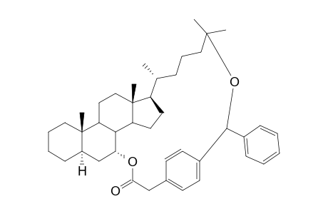 5.alpha.-Cholestan-7.alpha.-yl 4-(.alpha.-Hydroxyphenylmethyl)phenylacetate 25,.alpha.-ether