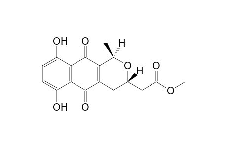 (1R*,3S*)-Methyl 6,9-dihydroxy-1-methyl-5,10-dioxo-3,4,5,10-tetrahydro-1H-naphtho[2,3-c]pyran-3-ylacetate