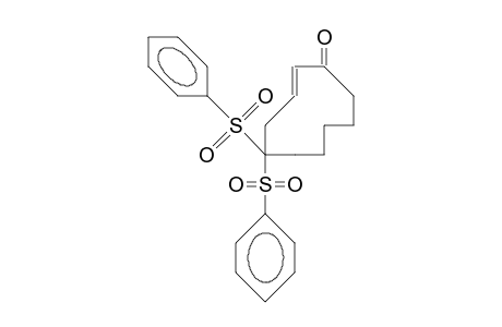 5,5-Bis(benzenesulfonyl)-2-cyclodecenone