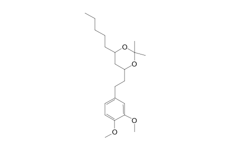 4-[2'-(3",4"-Dimethoxyphenyl)ethyl]-2,2-dimethyl-6-pentyl-1,3-dioxane