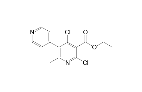 3-(Ethoxycarbonyl)-2,4-dichloro-6-methyl-5-(4'-pyridyl)-pyridline