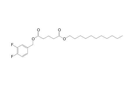 Glutaric acid, 3,4-difluorobenzyl undecyl ester