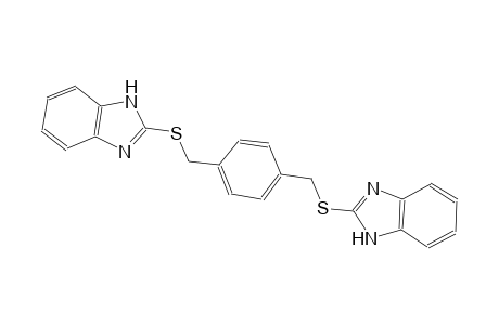 1H-benzimidazole, 2-[[[4-[(1H-benzimidazol-2-ylthio)methyl]phenyl]methyl]thio]-