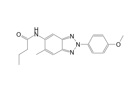 butanamide, N-[2-(4-methoxyphenyl)-6-methyl-2H-1,2,3-benzotriazol-5-yl]-