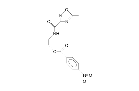 5-Methyl-N-(2-[4-nitro-benzoyloxy]-ethyl)-1,2,4-oxadiazole-3-carboxamide