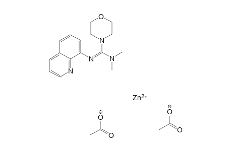 N,N-Dimethyl-N'-(8-quinolyl)morpholine-4-carboxamidine zinc(II) diacetate